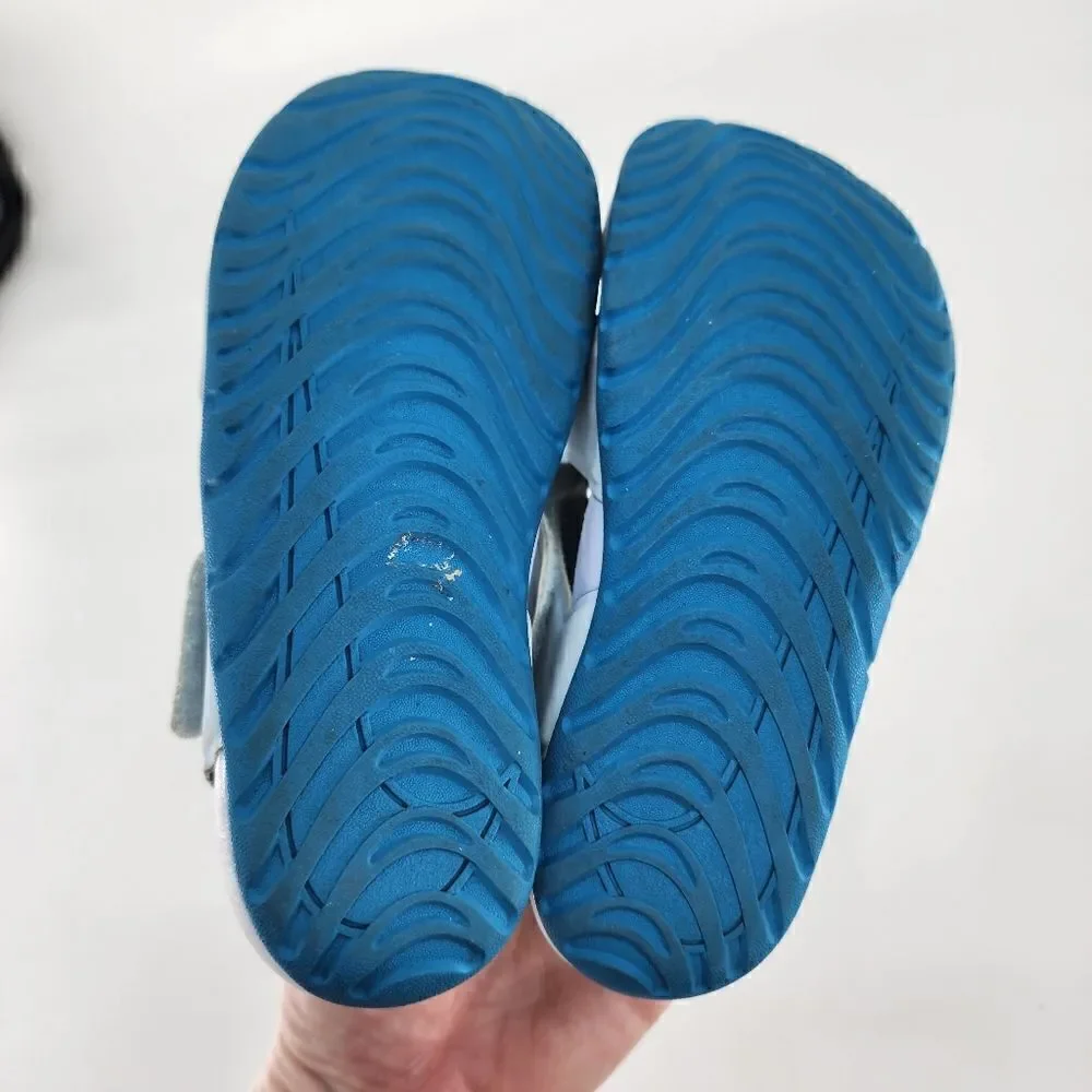 Nike kids 12 blue sandals shoes water sunray boys girls